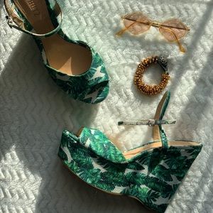 Schutz green/white Patrycia platform